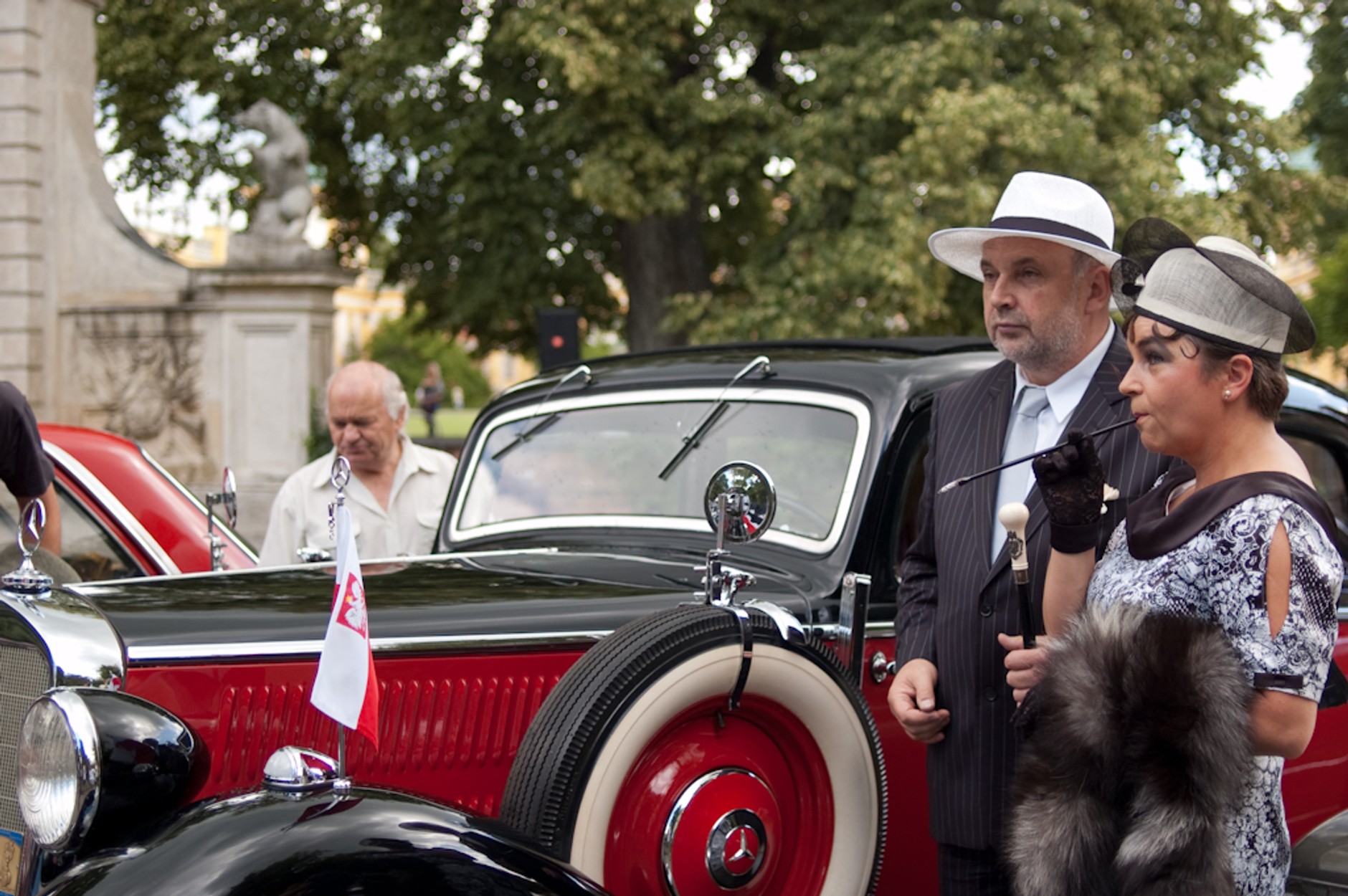 Klasyczne Mercedesy w Wilanowie