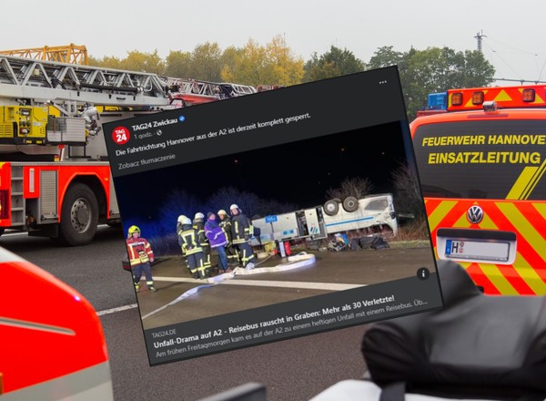 Wypadek polskiego autokaru na autostradzie A2. Rannych zostało ponad 30 osób