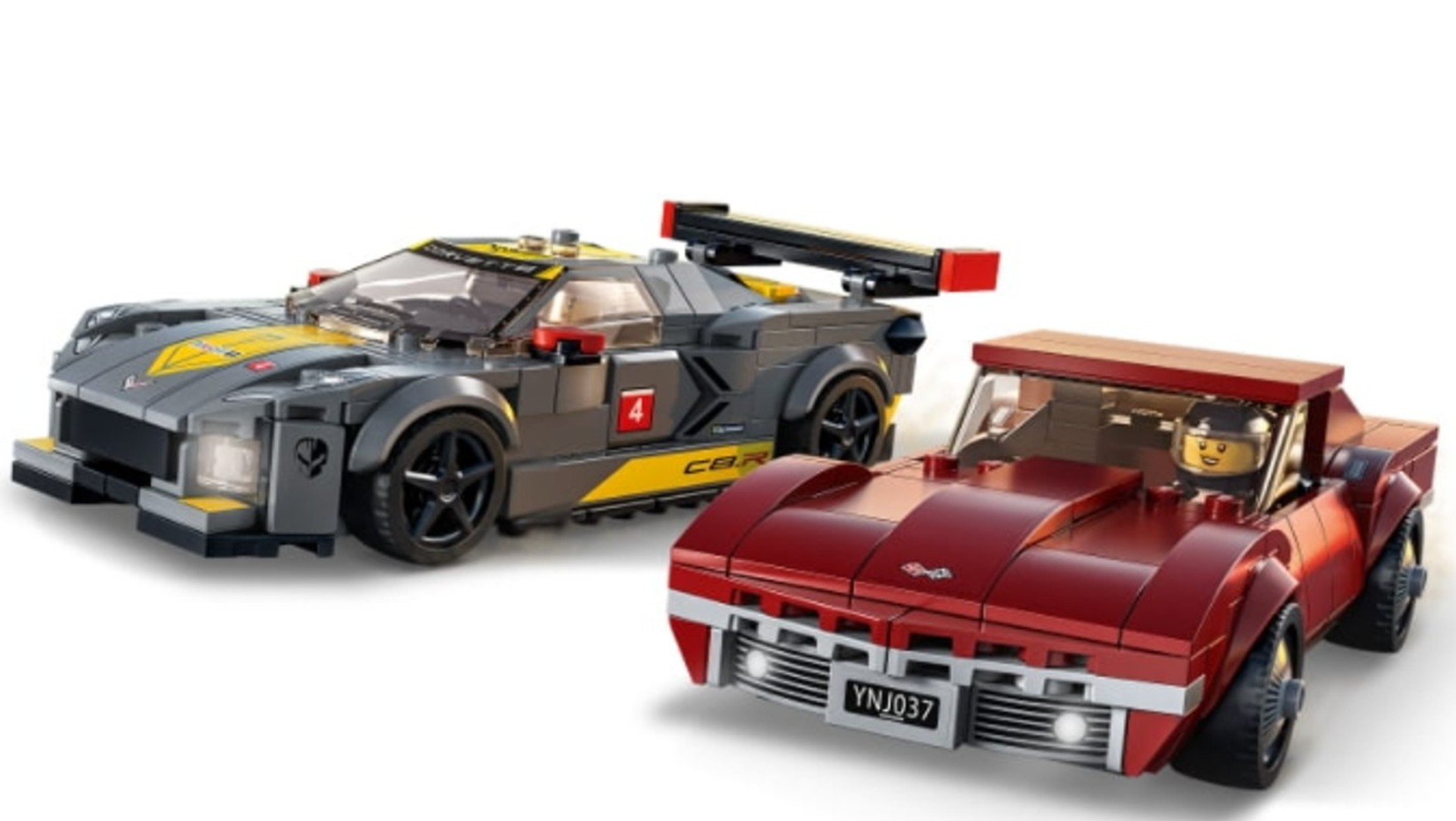 LEGO Speed Champions Chevrolet Corvette C8.R i 1968 Chevrolet Corvette. Zdjęcie użyte za zgodą ©2021 The LEGO Group