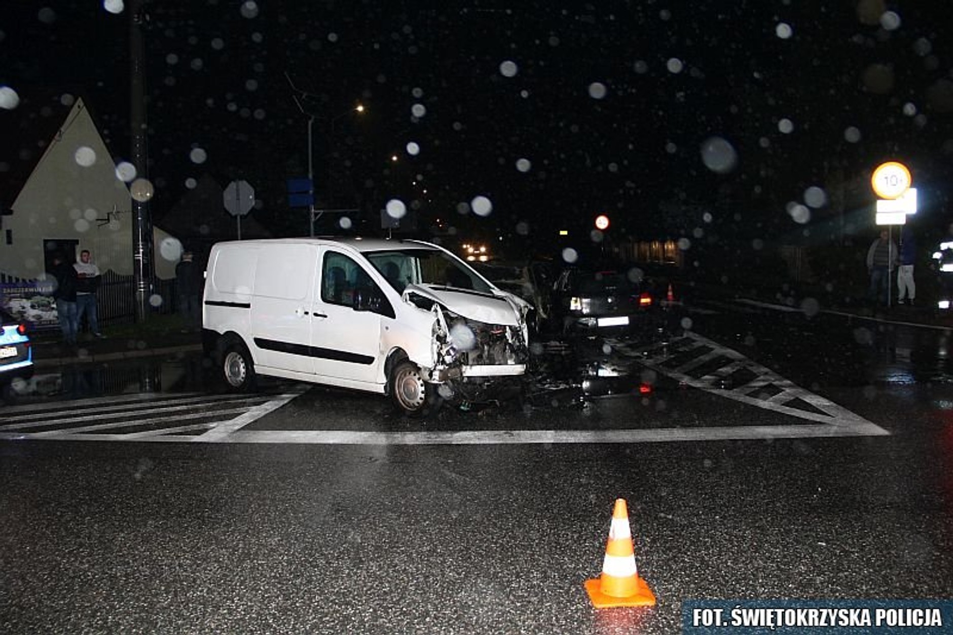 W kolizji aut osobowych brały udział... dwie kozy