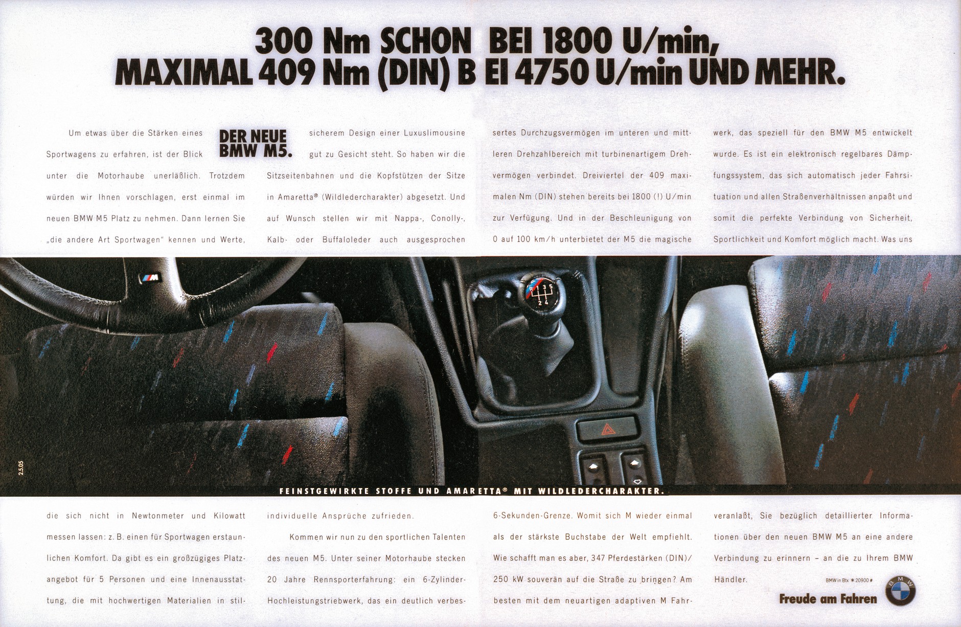 BMW E34 M5 Touring: dziś nie do pomyślenia, ale ten model miał na początku w standardzie 5-biegową skrzynię manualną!