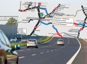 Był betonowy, będzie asfaltowy. Fragment drogi S8 idzie do remontu