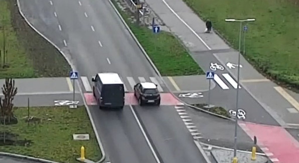 Policyjny dron obserwował zachowanie kierowców w Bydgoszczy