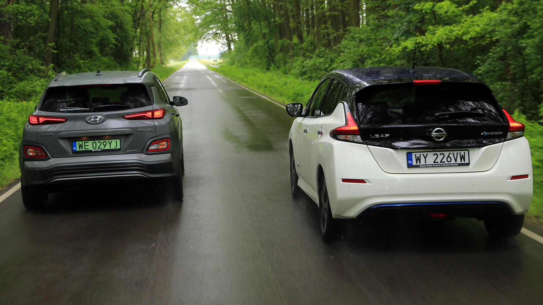 Hyundai Kona Electric kontra Nissan Leaf