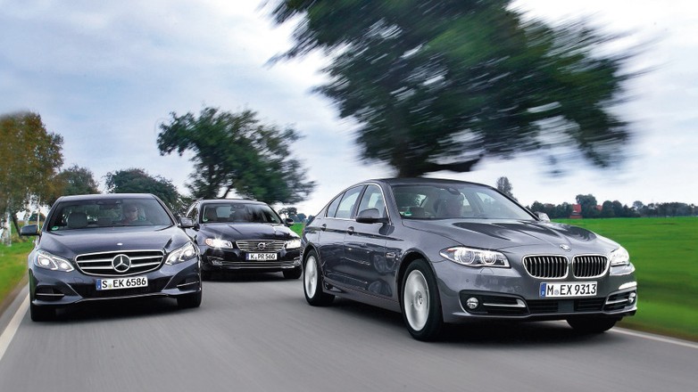 BMW 518d, Mercedes E200 CDI oraz Volvo S80 D2 - Mistrzowie dalekiego dystansu | Porównanie