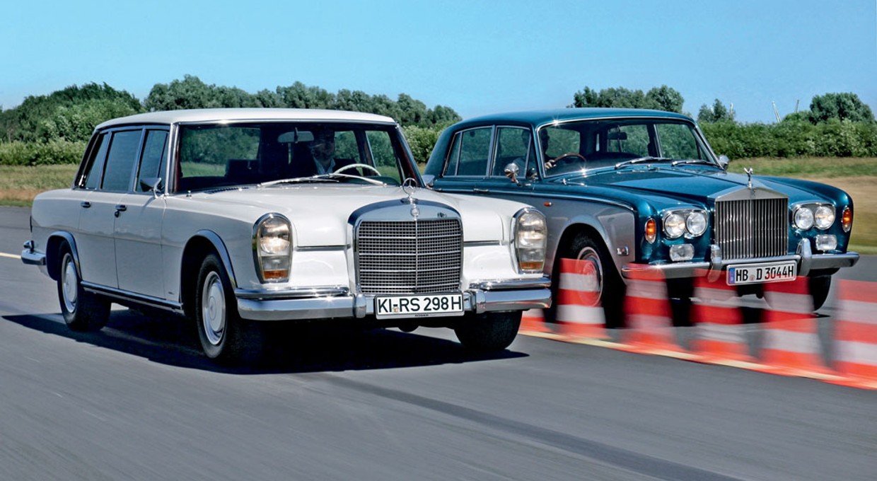 Mercedes 600 kontra Rolls-Royce Silver Shadow - supertechnika czy wyższe sfery?