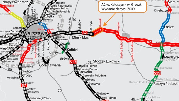 Autostrada A2: nowy odcinek pomiędzy węzłami Kałuszyn i Groszki