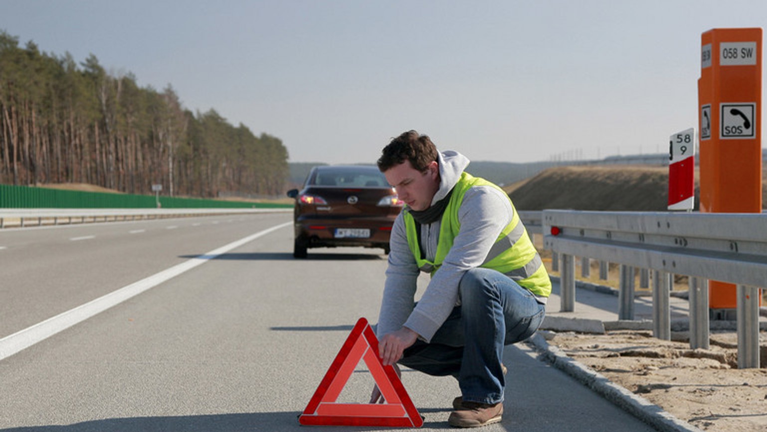 Awaria na autostradzie