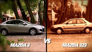 Mazda 323 vs Mazda 3, czyli dwadzieścia lat minęło...