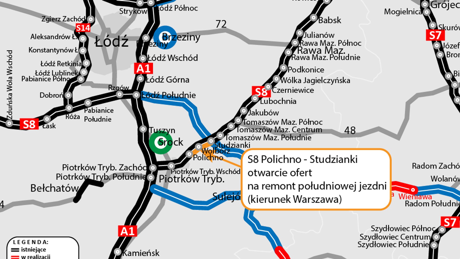 Remont S8 Polichno – Studzianki