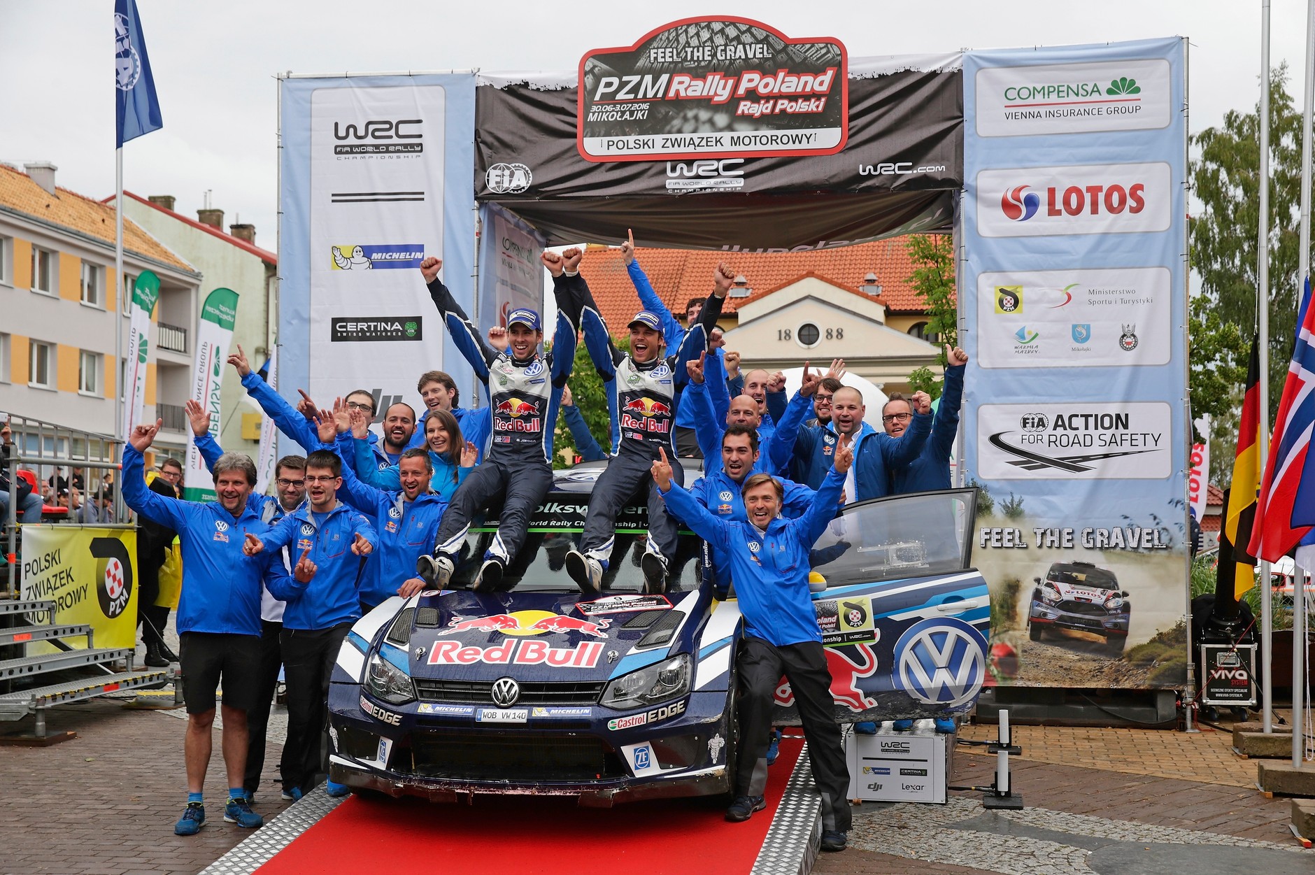 73. Rajd Polski - zwycięzcy Andreas Mikkelsen i Anders Jaeger