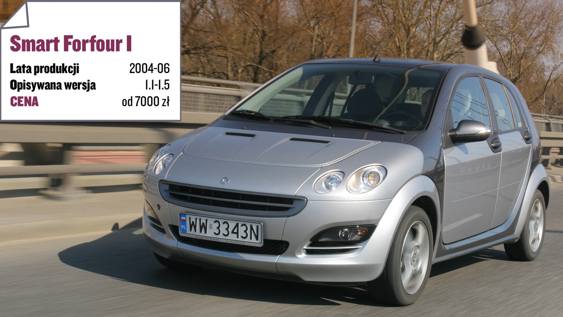 Smart Forfour (2004-06) - od 7000 zł