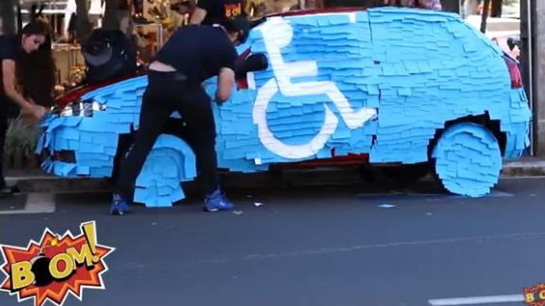 Brazylijski sposób na złe parkowanie