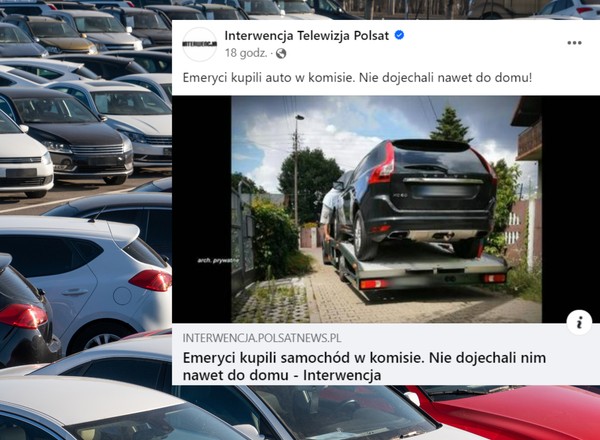 Emeryci kupili auto w komisie. Przejechali 50 km i zaczęły się problemy