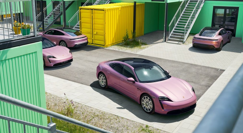 Zdjęcie z sesji Porsche Taycan 4S wykonanej przez Tomka Mąkolskiego