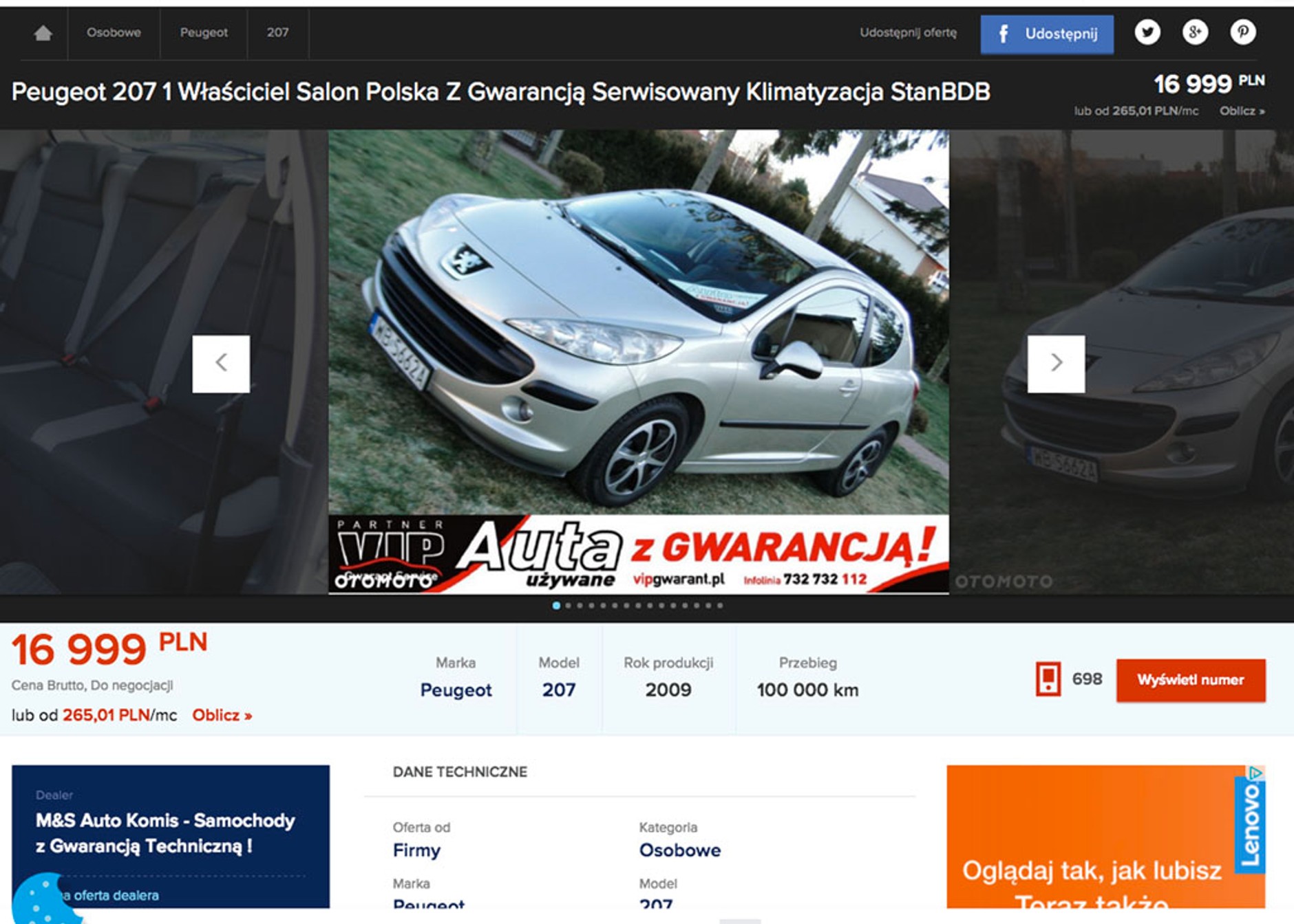 Sprawdzamy używanego Peugeota 207 - nadwozie OK, ale nie silnik