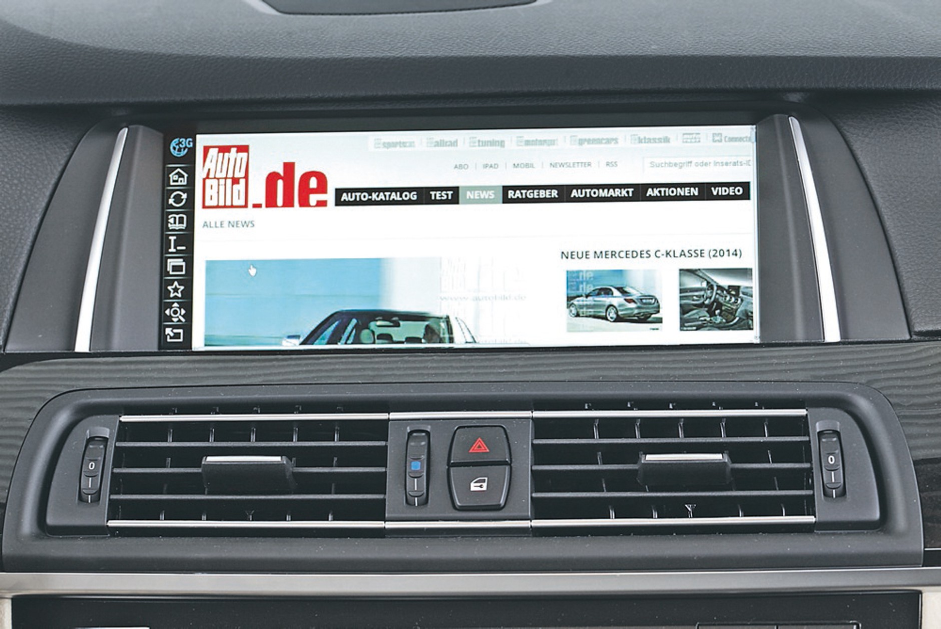 BMW 518d, wyświetlacz