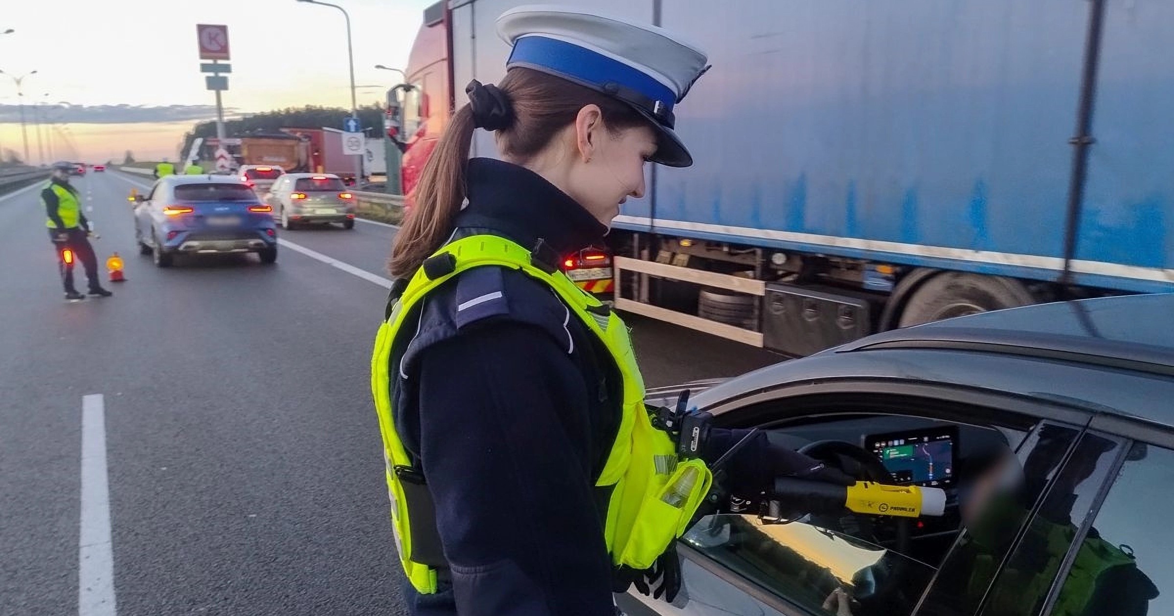 Kontrola trzeźwości na A2 i S3