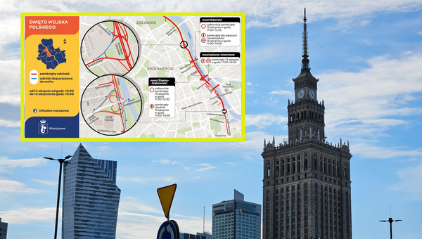 Defilada na Wisłostradzie. Samochodem lepiej omijaj szerokim łukiem tę część Warszawy