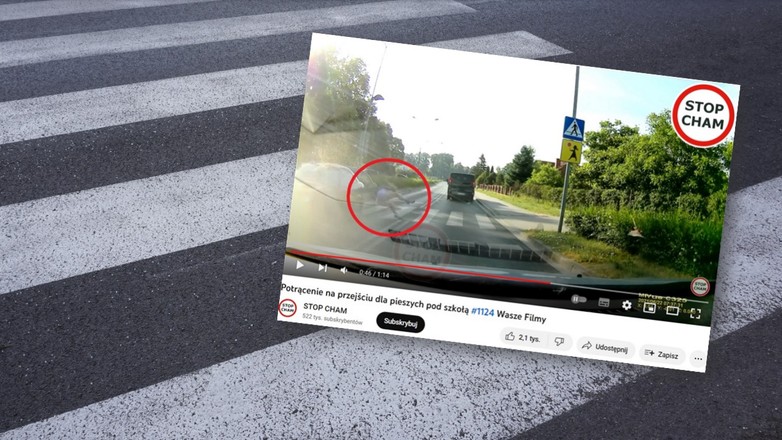 Dziecko wtargnęło prosto pod przejeżdżający samochód