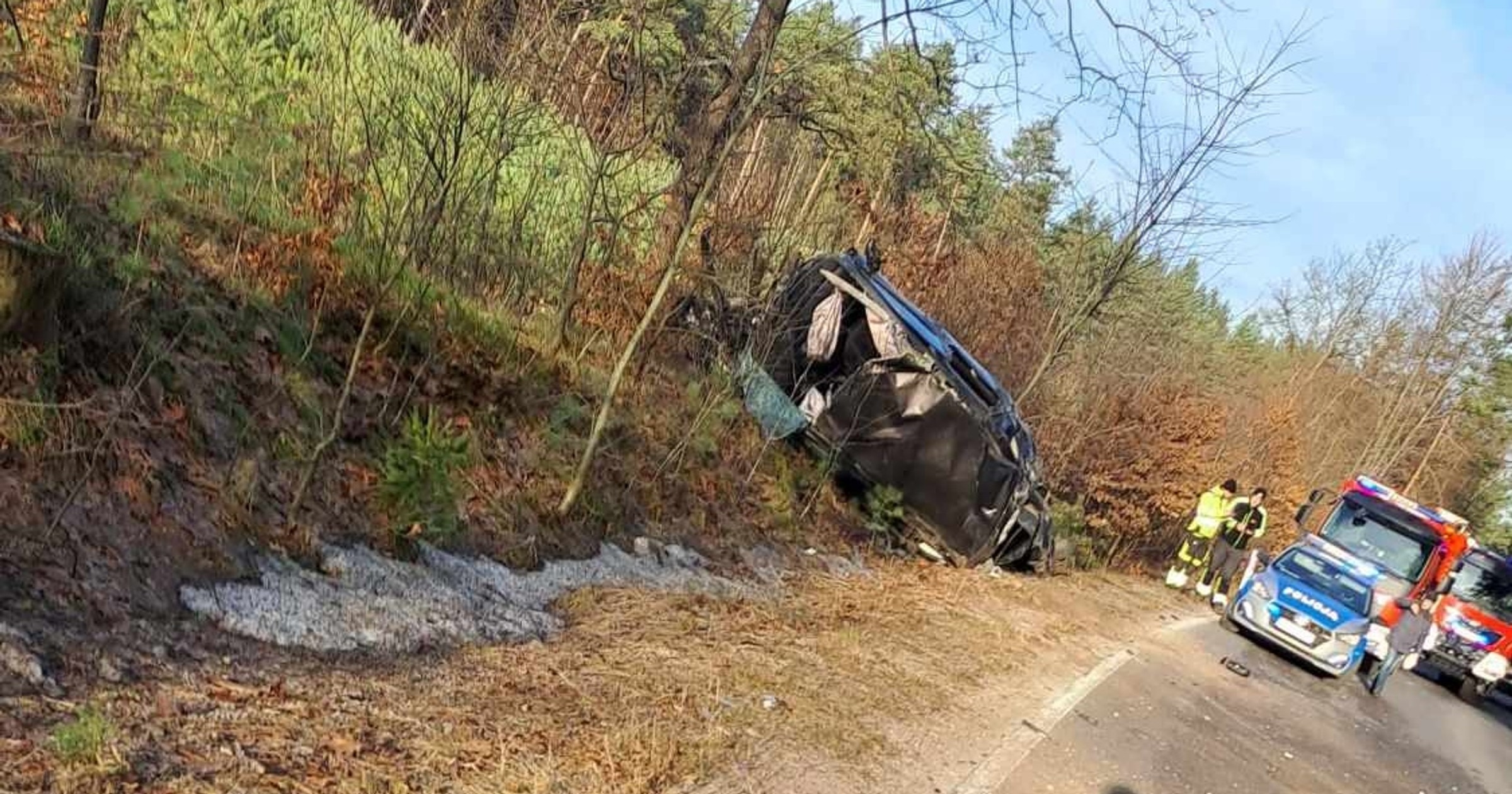 Śmiertelny wypadek na drodze powiatowej pomiędzy Witeradowem a Goreniami