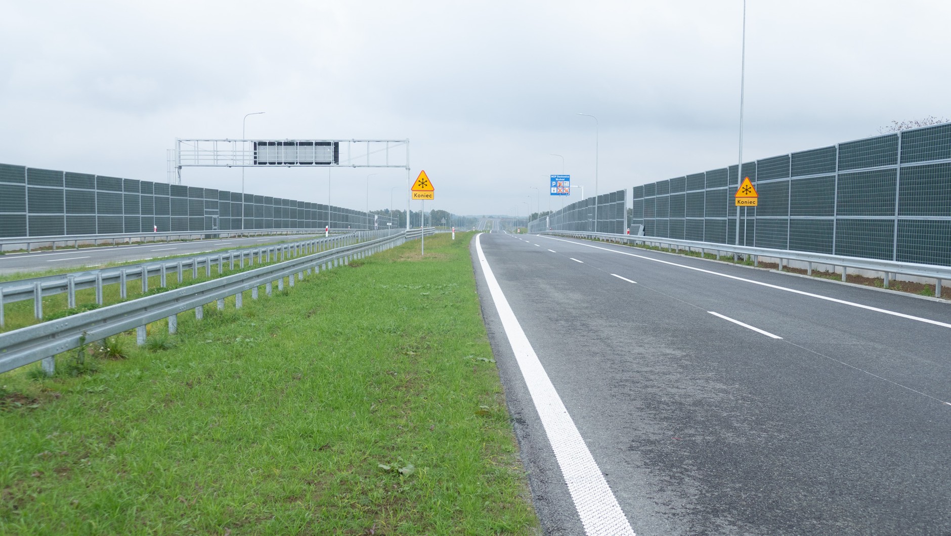S1 Dankowice - Bielsko-Biała Hałcnów - widok w kierunku Mysłowic