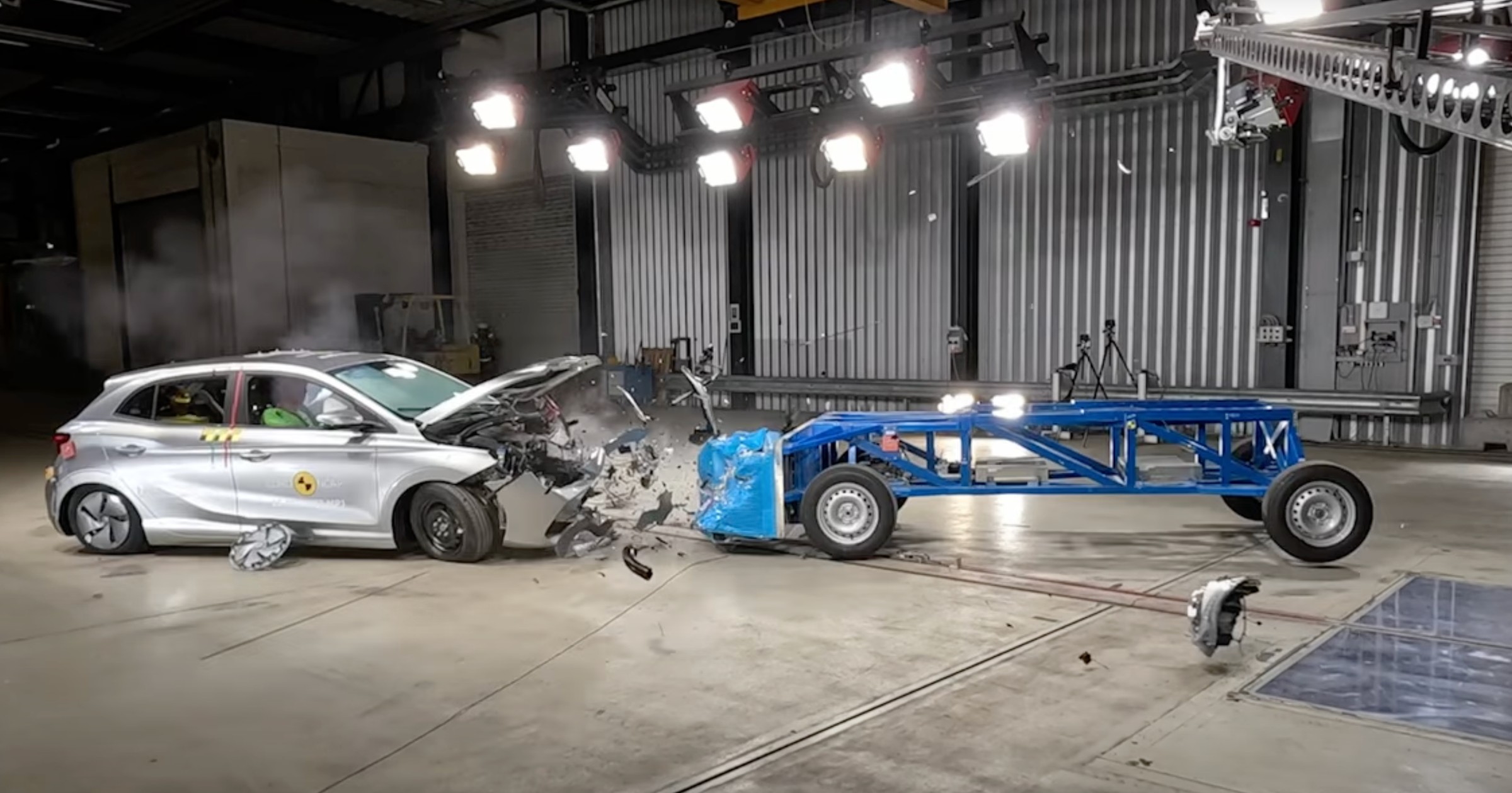 Test zderzeniowy MG 3przeprowadzony przez Euro NCAP