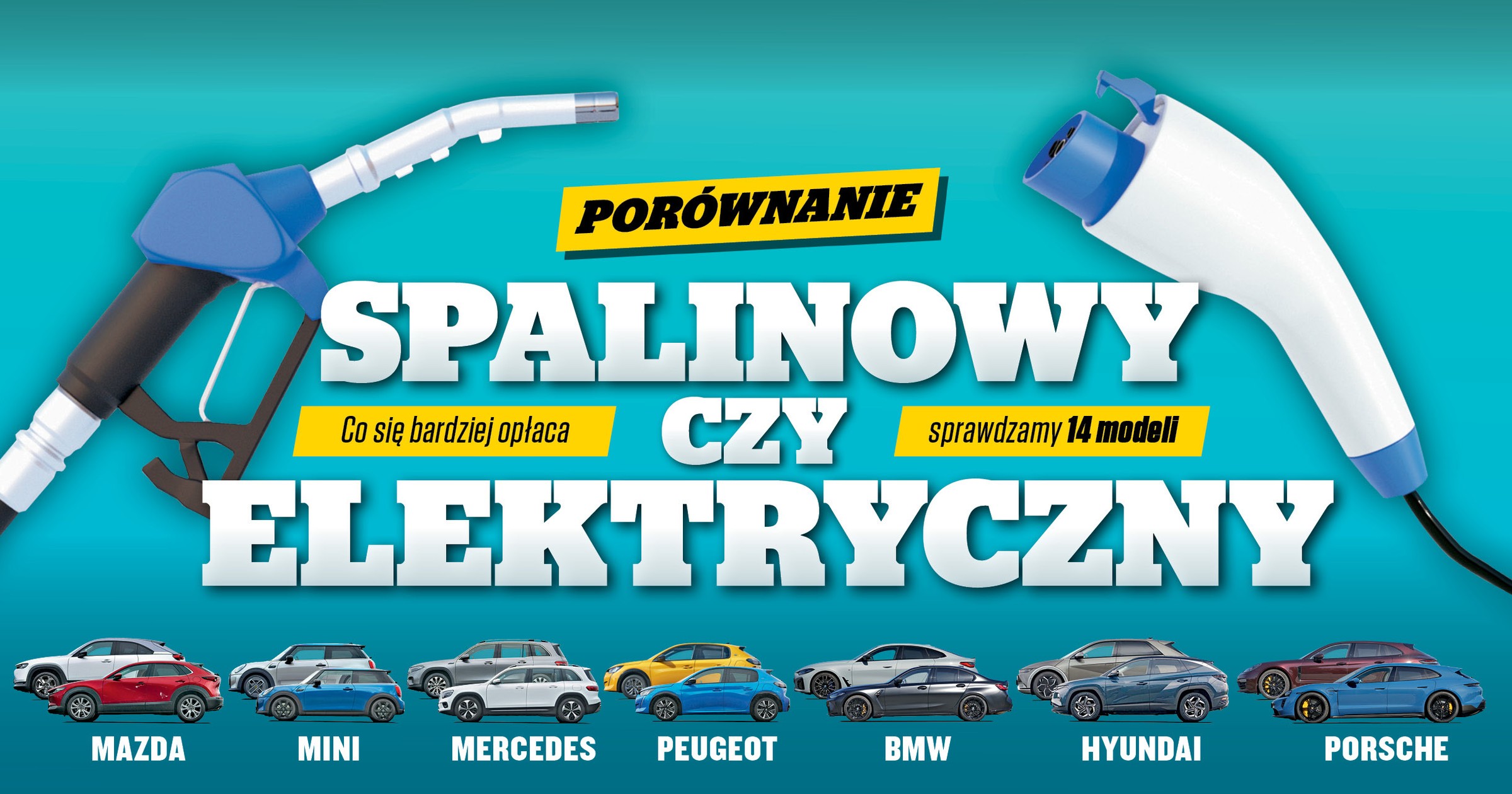 Auto spalinowe czy elektryczne? Sprawdzamy opłacalność 7 par samochodów