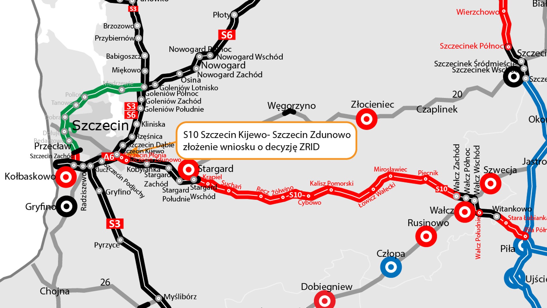 Ostatni odcinek S10 na Pomorzu Zachodnim z wnioskiem o budowę