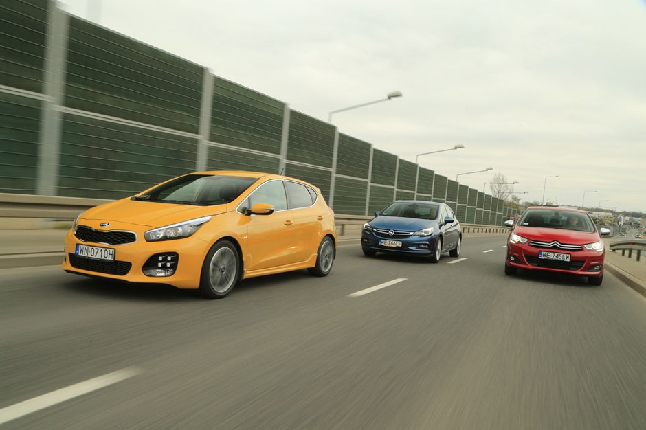 Kia Cee'd kontra Opel Astra i Citroen C4
