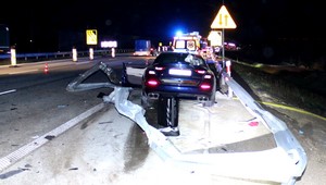 Śmiertelny wypadek na autostradzie A1. Maserati skończyło na barierach