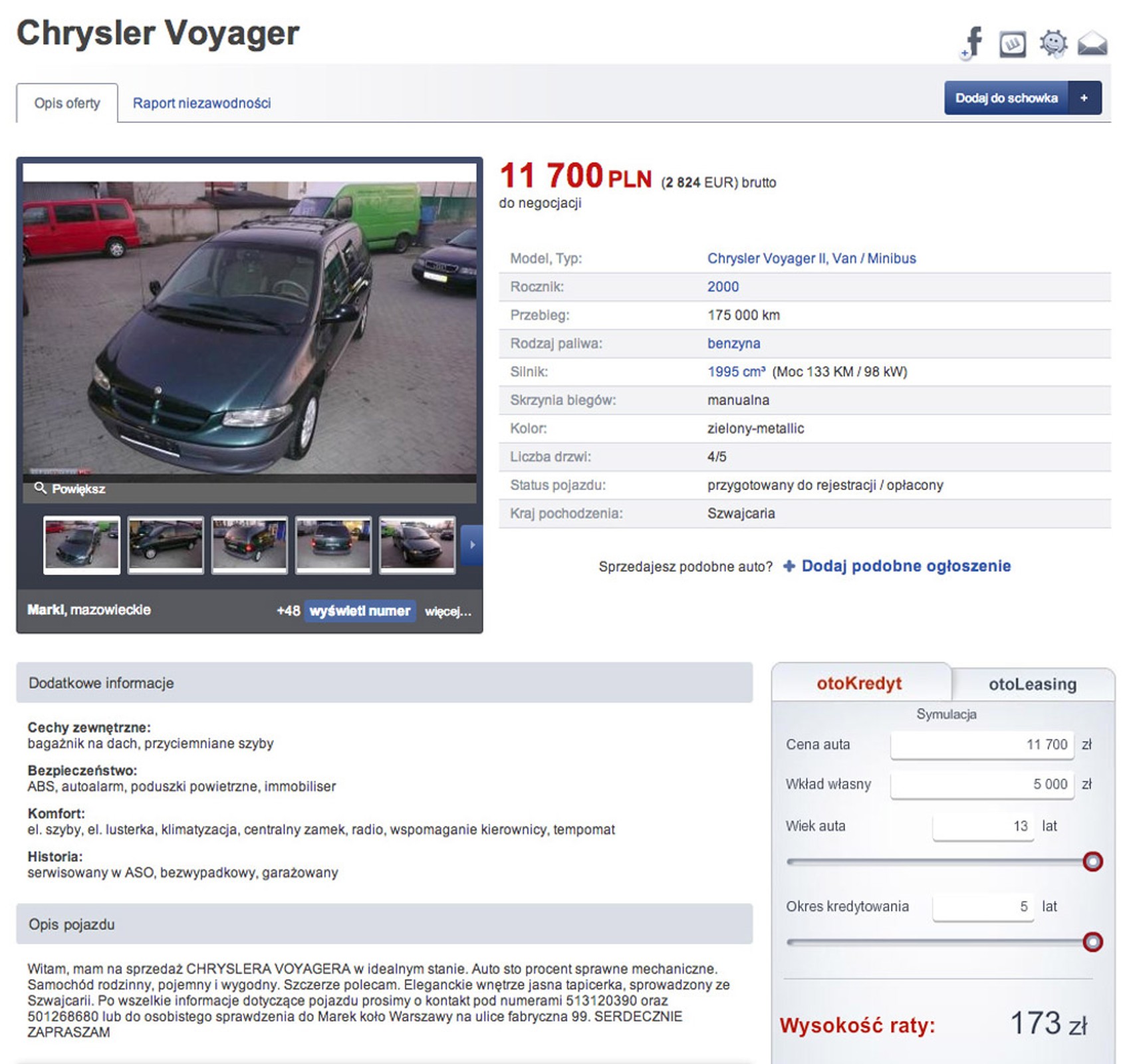 Auto z ogłoszenia: Chrysler Voyager - zardzewiały diesel czy benzyniak w dobrym stanie?