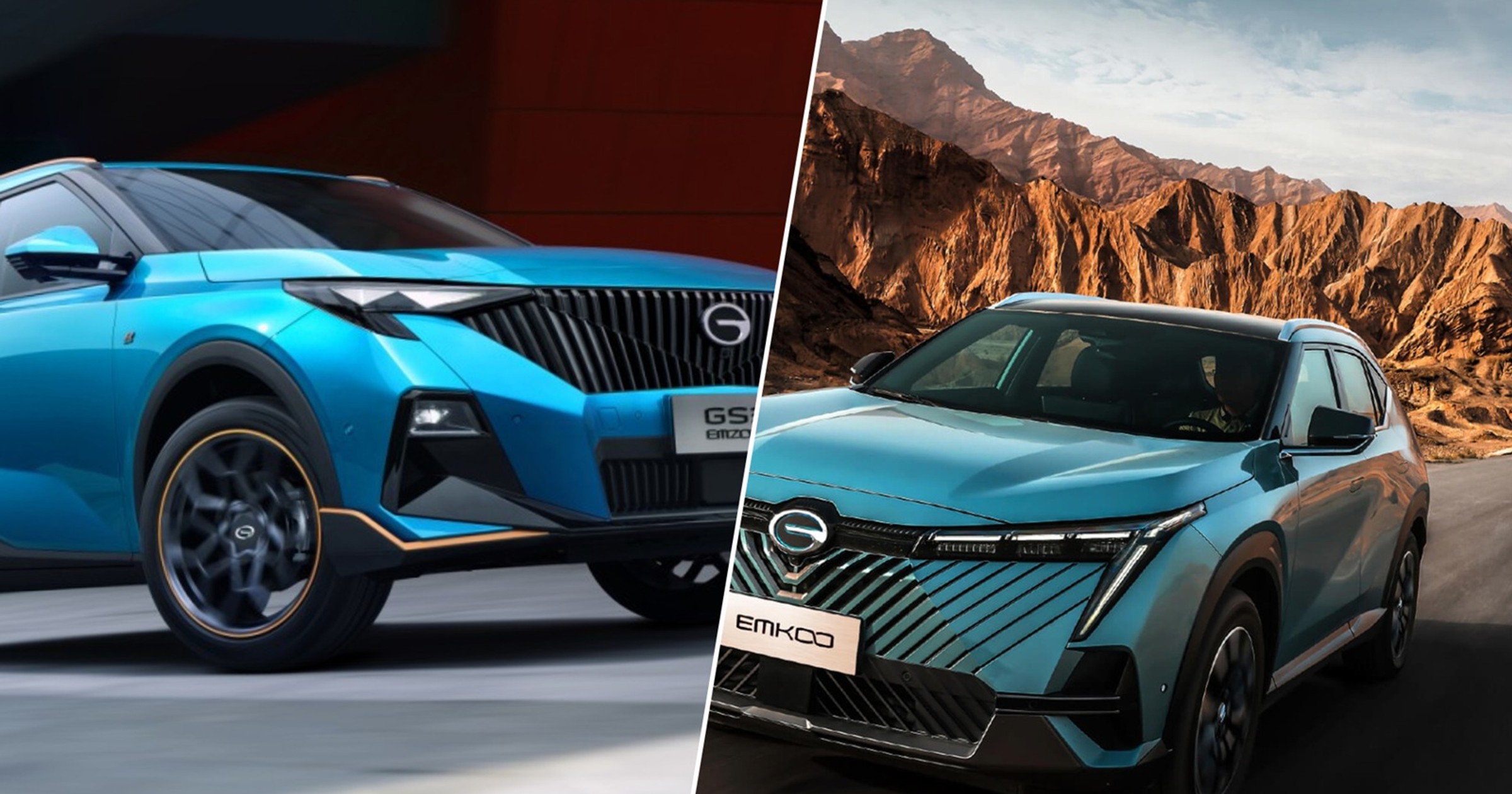 Nowe spalinowe i hybrydowe SUV-y chińskiej firmy GAC: Emzoom i Emkoo