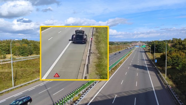 Awaria na autostradzie