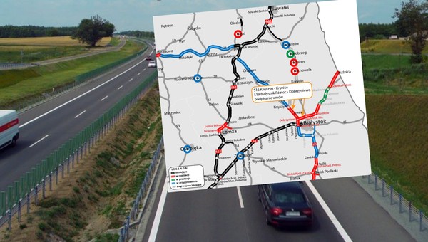 Powstaną dwa nowe odcinki ekspresówek wokół Białegostoku. Podpisano umowy