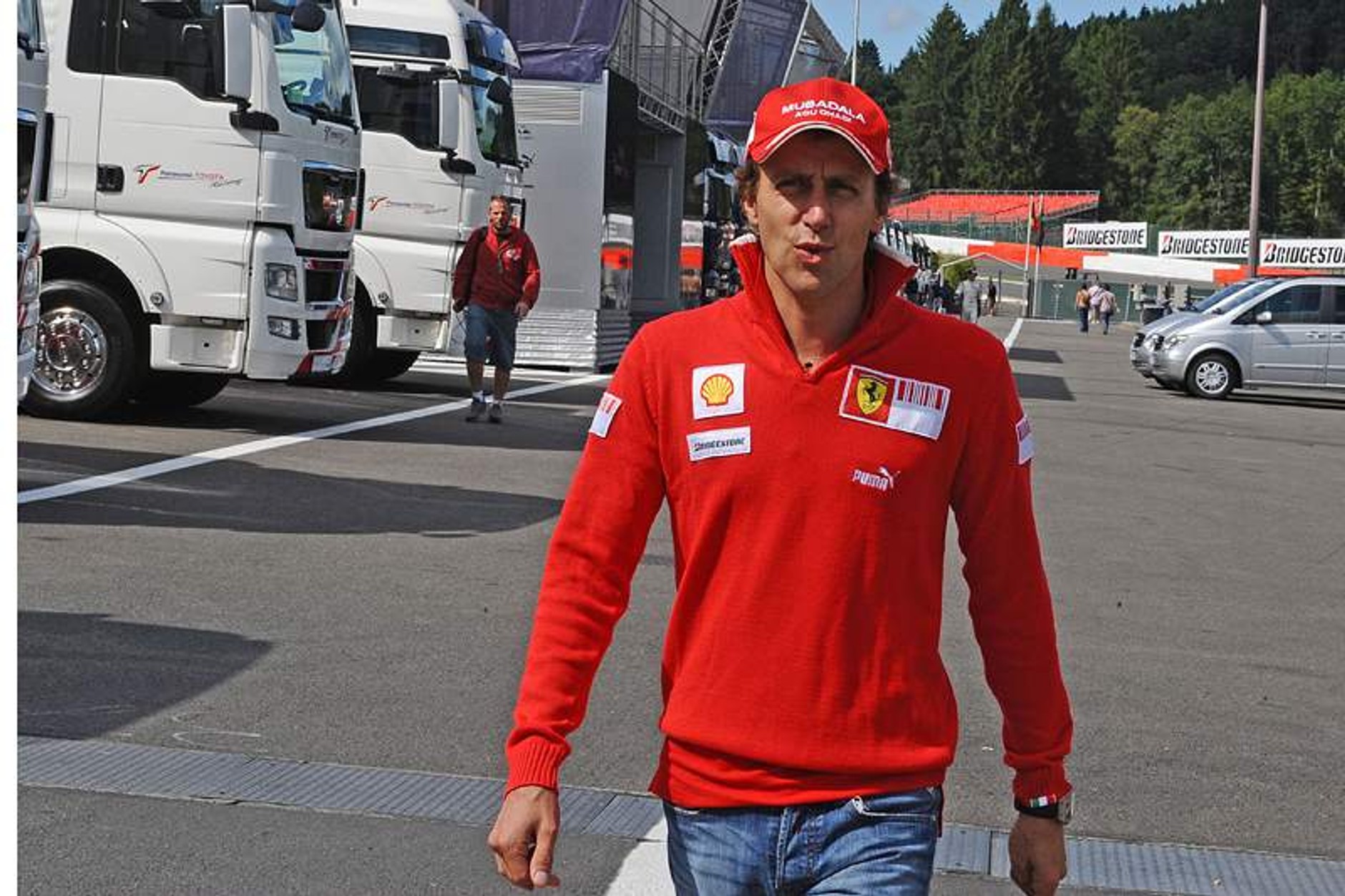 Grand Prix Belgii 2009: dwie gwiazdy wyścigu - Raikkonen i Fisichella (fotogaleria)