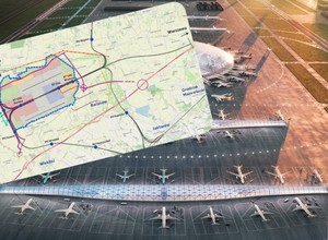 Jest wariant inwestorski lotniska CPK. Spółka pokazała mapę z planem zabudowy