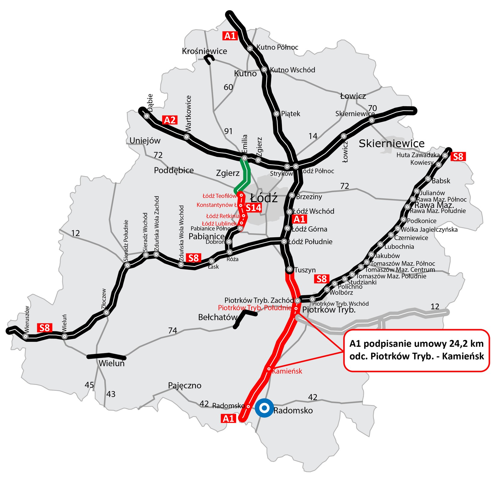 Nowi odcinek autostrady A1