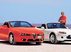Alfa Romeo Spider kontra Mazda MX-5 - z archiwum Auto Świata
