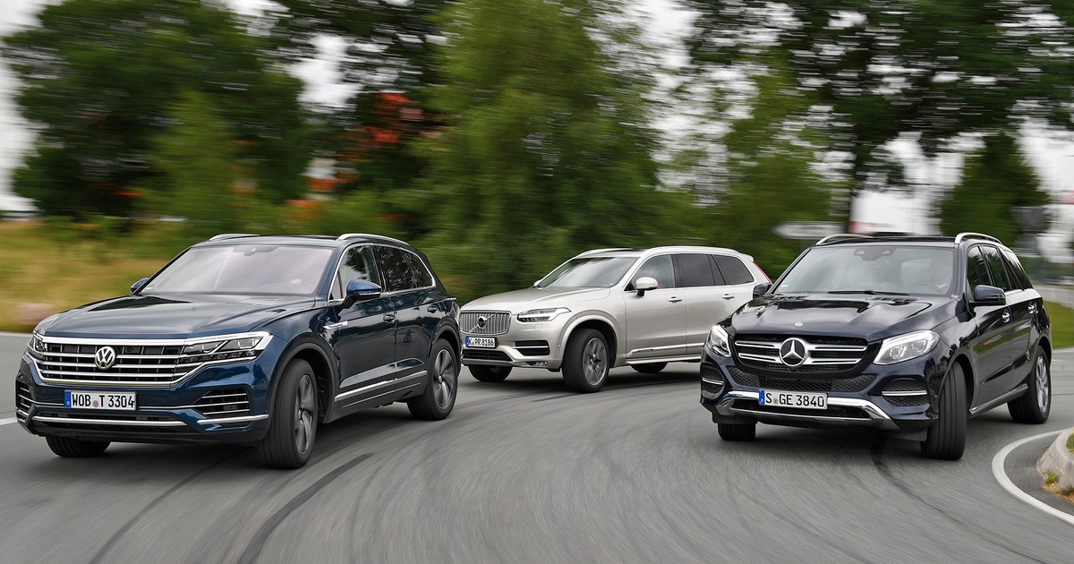 Volkswagen Touareg kontra Volvo XC90 i Mercedes GLE - Downsizing? Nie. Tym razem będzie grubo!