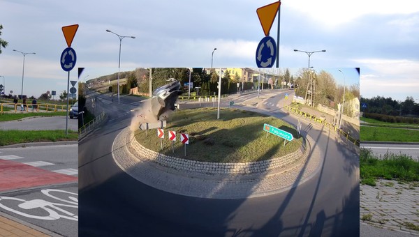 Pięciu najlepszych "lotników", którzy "skakali" przez rondo 