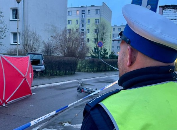Tragedia w Sztumie. Rowerzysta zginął na miejscu