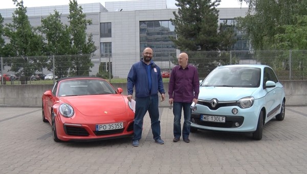 Porsche 911 Targa kontra Renault Twingo