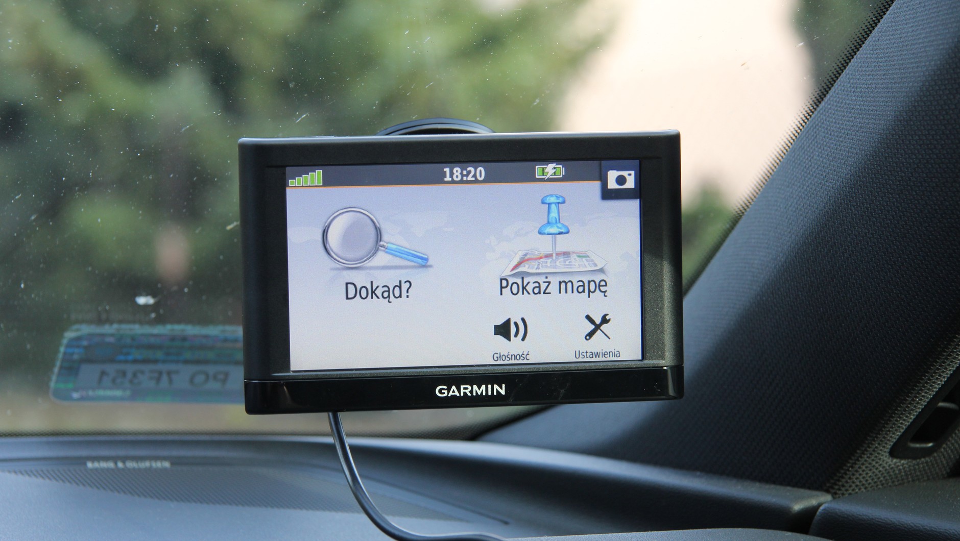 Garmin nuvi 54LM - główne menu