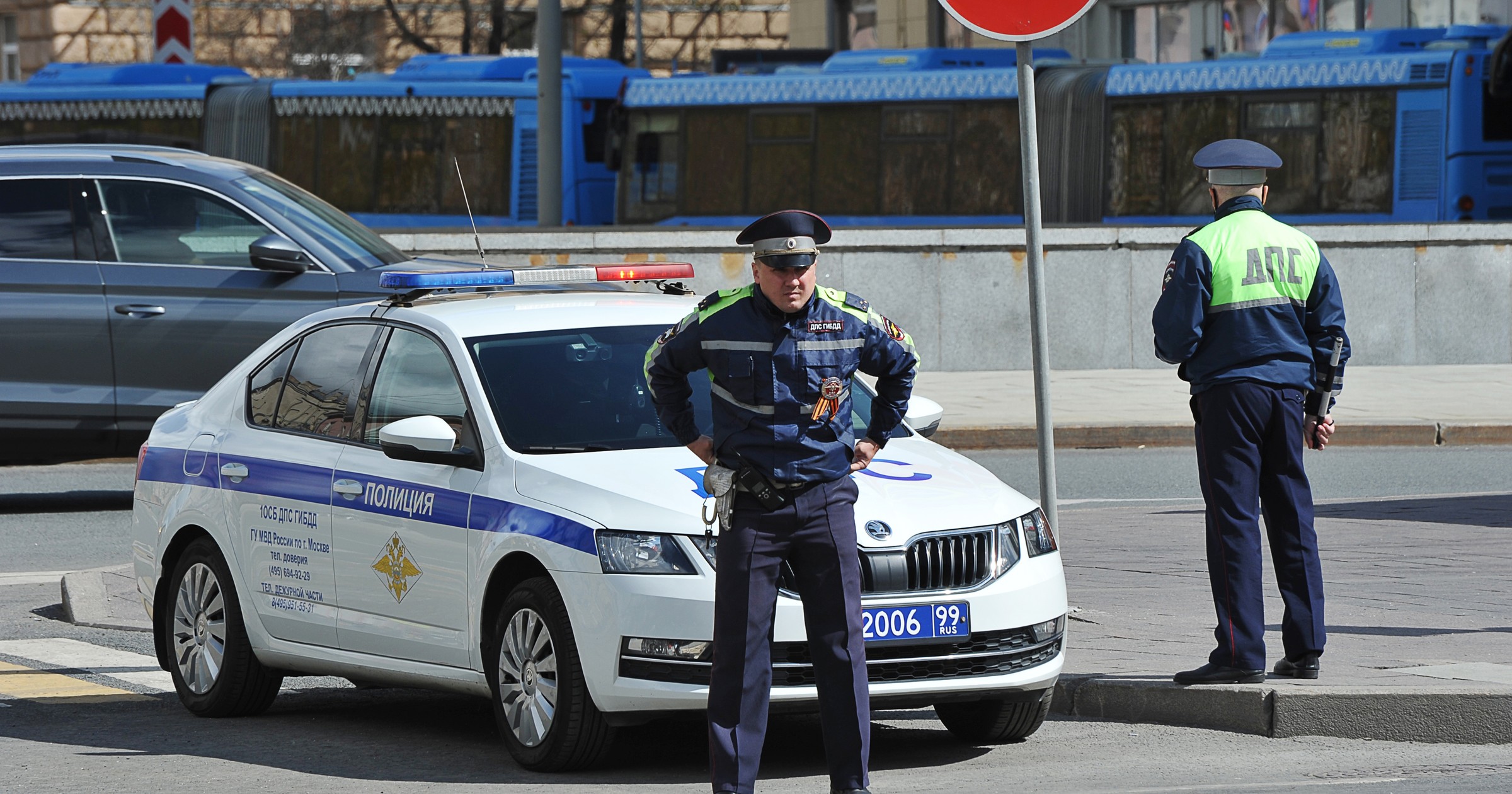 Radiowóz moskiewskiej policji