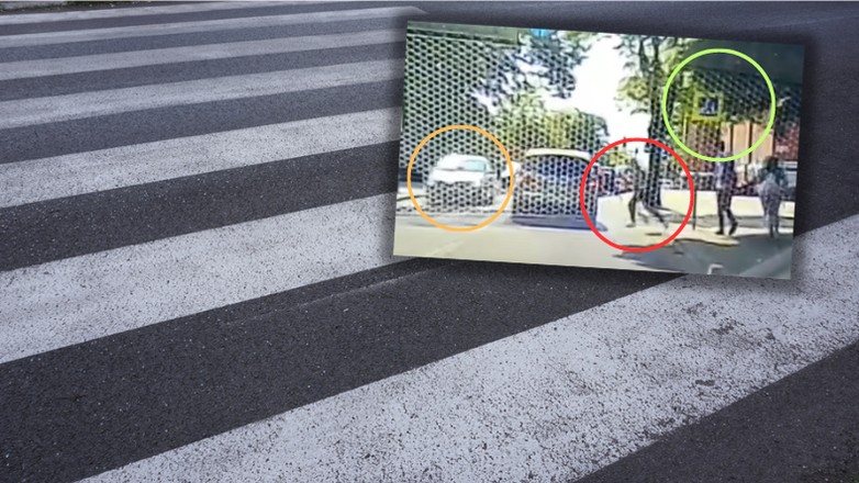 Dziewczyna wbiegła na ulicę (Screen: YouTube/StopCham)