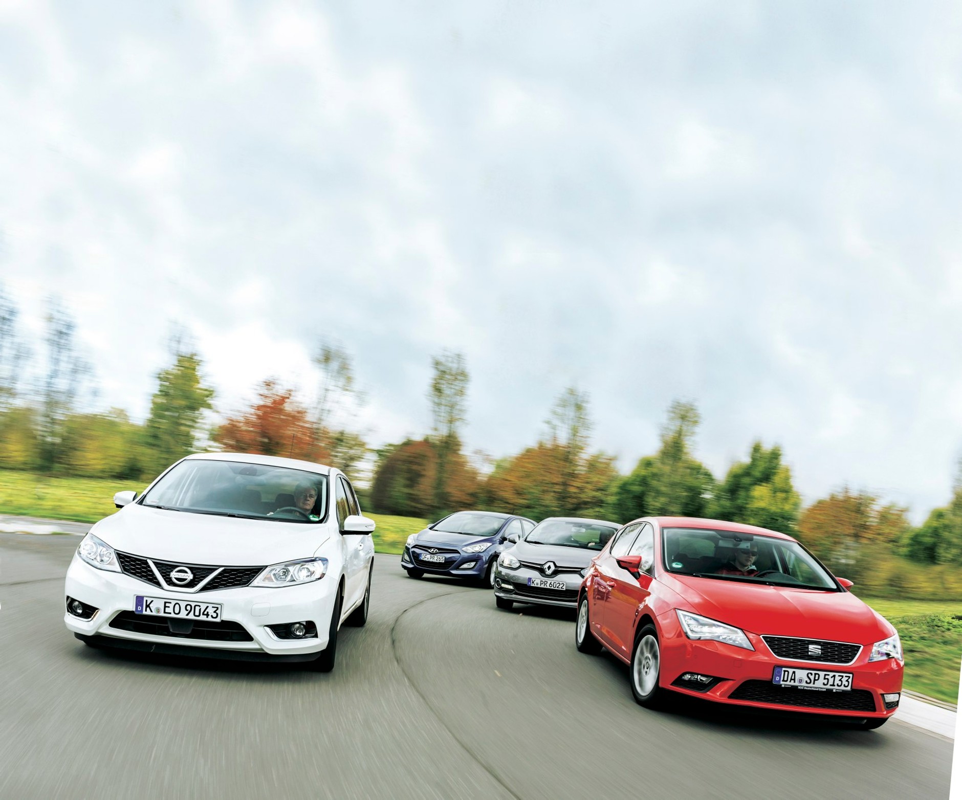 Nissan Pulsar kontra Hyundai i30, Renault Megane i Seat Leon
