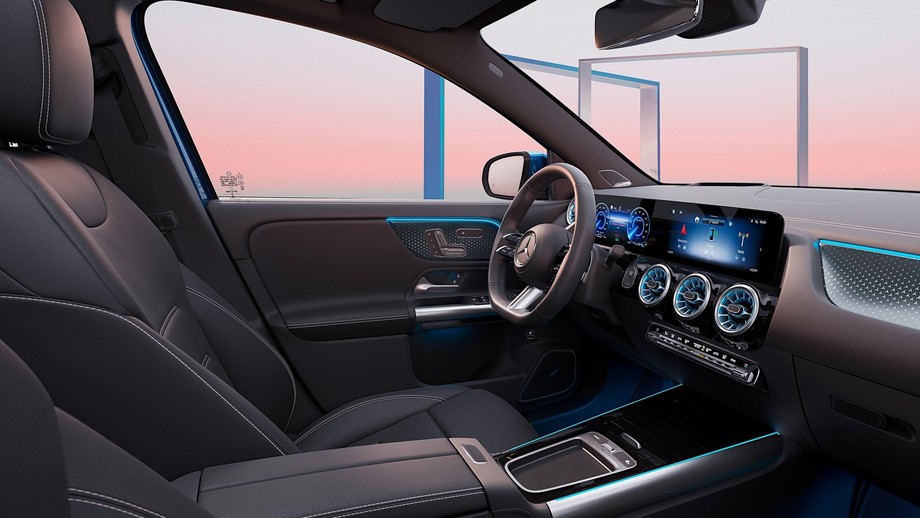 Kabiny Mercedesów EQA i EQB