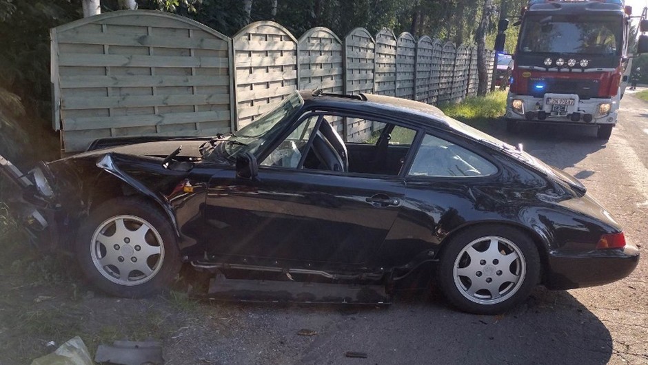 Ukradł Porsche z Niemiec. Spowodował nim kolizję po pijanemu