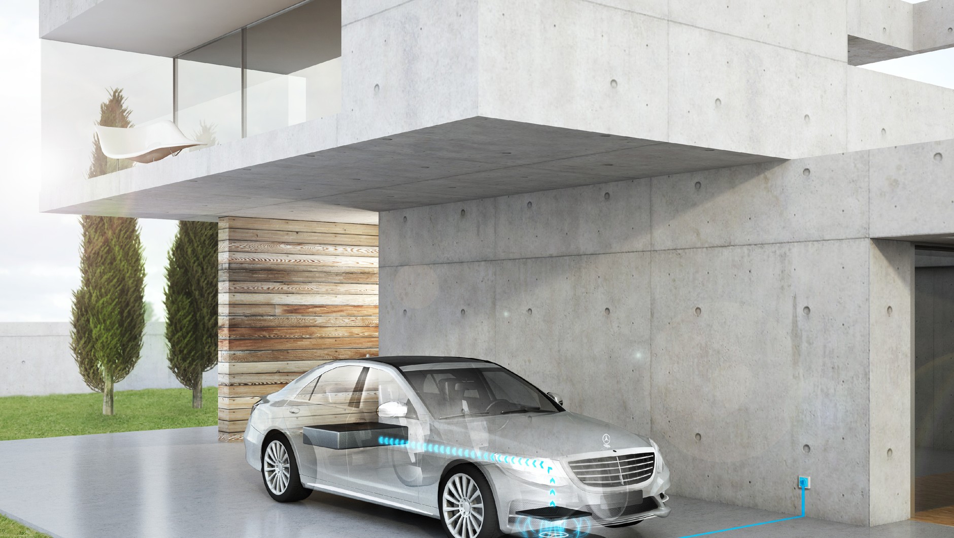Mercedes S500e z bezprzewodowym ładowaniem od Qualcomm